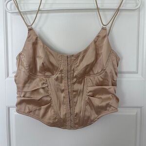 SHEIN satin corset top